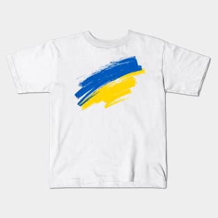 ABSRTACK FLAG UKRINE Kids T-Shirt